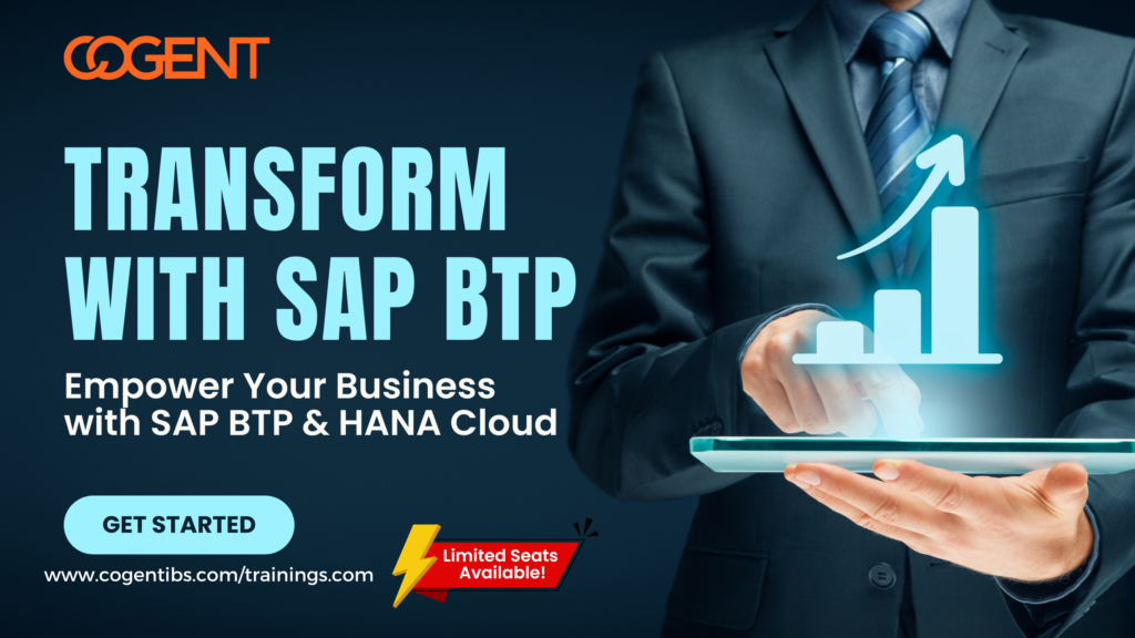 Cogent Training's SAP BTP and HANA Cloud Bootcamp